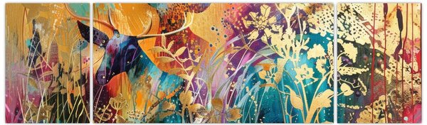 Obraz - Abstrakcyjny obraz natury (170x50 cm)