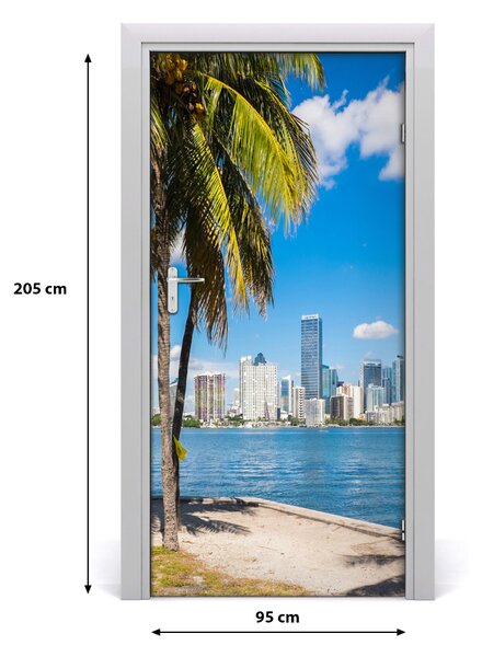 Fototapeta samoprzylepna na drzwi do domu Miami