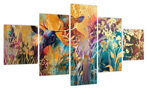 Obraz - Abstrakcyjny obraz natury (125x70 cm)