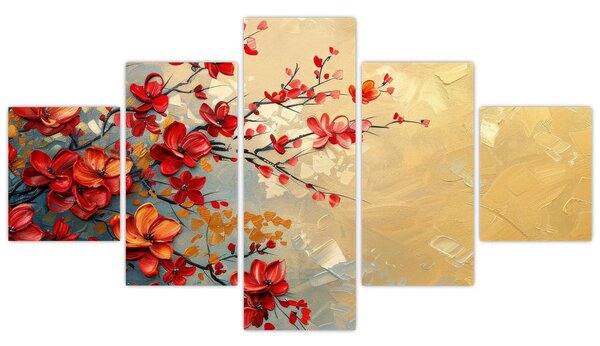 Obraz - Kwitnące drzewo (125x70 cm)