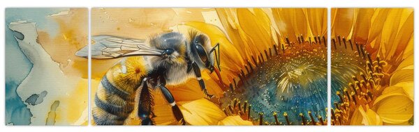 Obraz - Pszczoła, akwarela (170x50 cm)