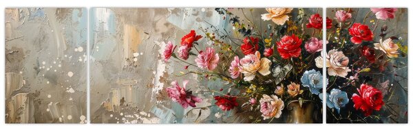Obraz - Wazon z kwiatami (170x50 cm)
