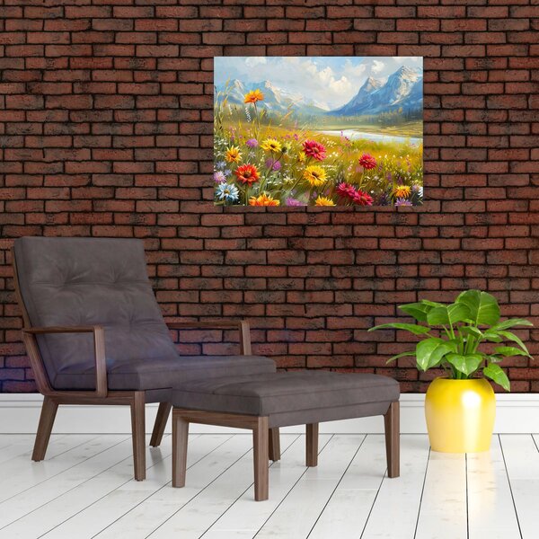 Obraz - Malowany krajobraz (70x50 cm)