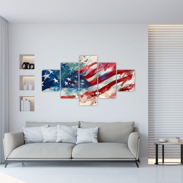 Obraz - Flaga USA (125x70 cm)