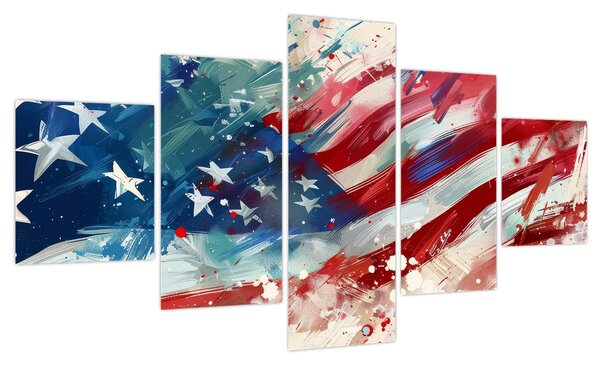 Obraz - Flaga USA (125x70 cm)