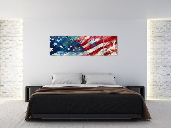 Obraz - Flaga USA (170x50 cm)