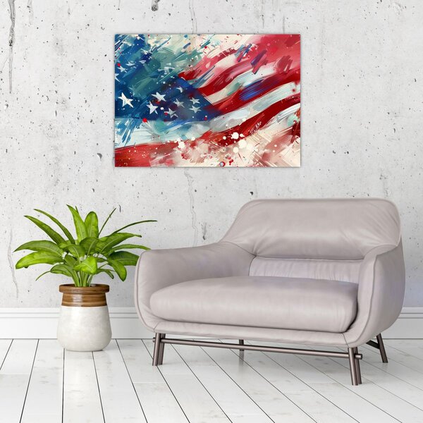 Obraz - Flaga USA (70x50 cm)