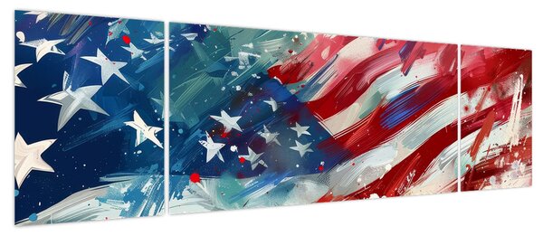 Obraz - Flaga USA (170x50 cm)