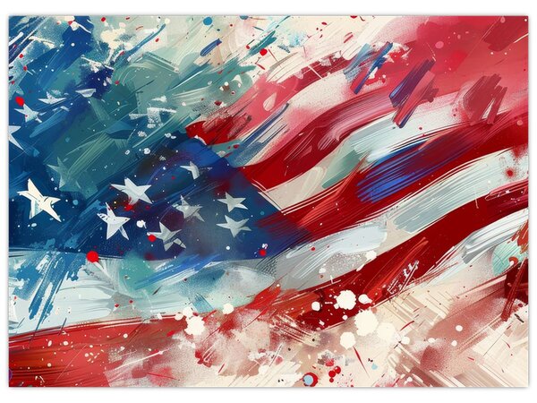 Obraz - Flaga USA (70x50 cm)