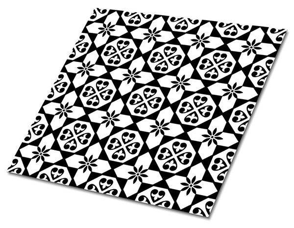 Czarno-biała mozaika Samoprzylepne płytki na podłogę Czarno-biała mozaika