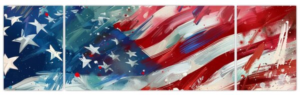 Obraz - Flaga USA (170x50 cm)