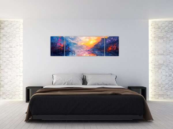 Obraz - Malarstwo krajobrazowe (170x50 cm)