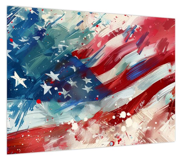 Obraz - Flaga USA (70x50 cm)