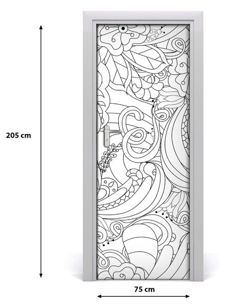 Naklejka samoprzylepna okleina Tło Zentangle