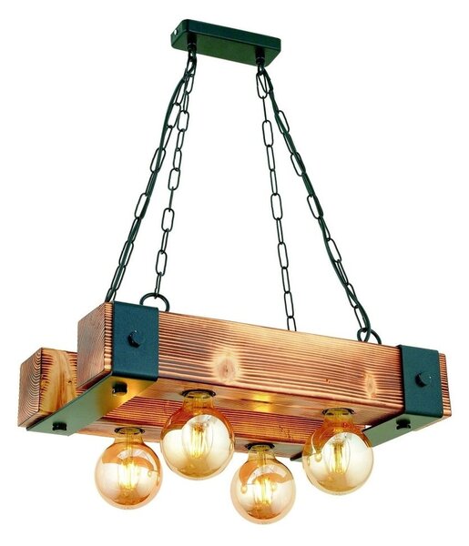 Lampa wisząca z drewna grabu Talu