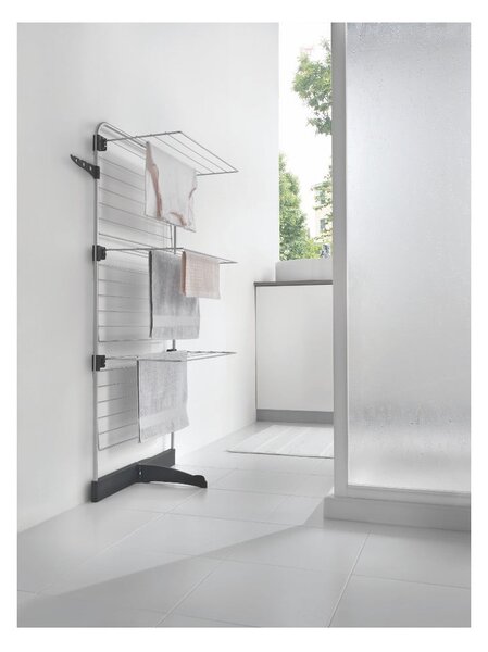 Suszarka na pranie w szaro-srebrnym kolorze 22 m Thunder – Metaltex