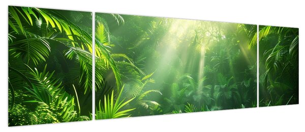 Obraz - Las deszczowy (170x50 cm)
