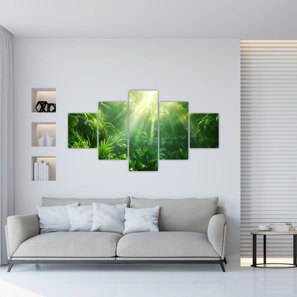 Obraz - Las deszczowy (125x70 cm)