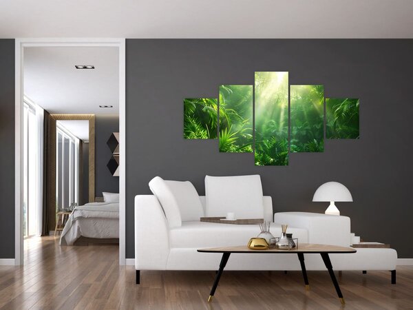 Obraz - Las deszczowy (125x70 cm)