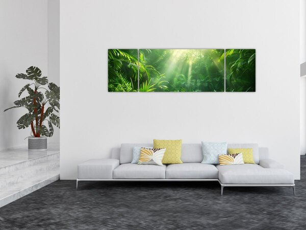 Obraz - Las deszczowy (170x50 cm)