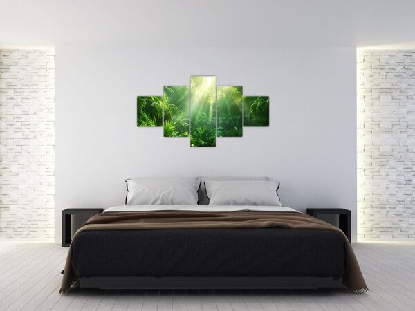Obraz - Las deszczowy (125x70 cm)