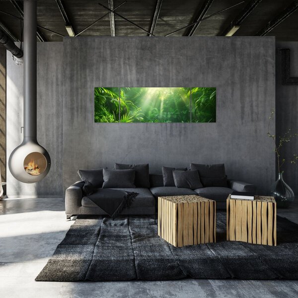 Obraz - Las deszczowy (170x50 cm)