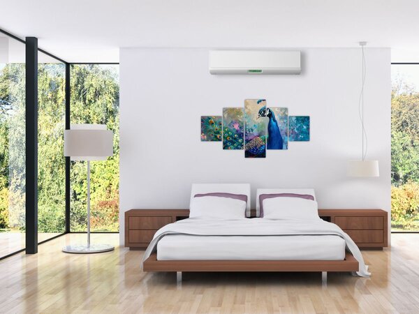 Obraz - Malowanie pawia (125x70 cm)