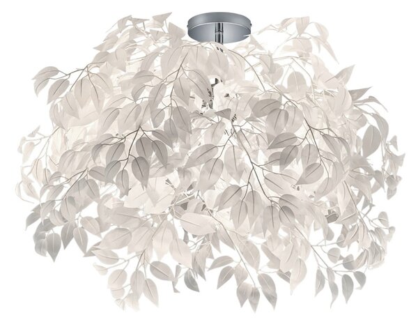 Biała lampa wisząca Reality Pendant Leavy, wys. 73 cm