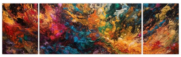 Obraz - Abstrakcja kolorów II. (170x50 cm)