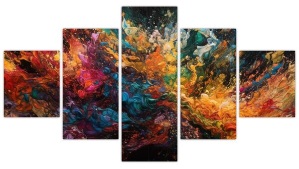 Obraz - Abstrakcja kolorów II. (125x70 cm)