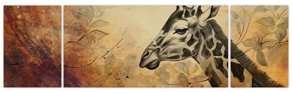 Obraz - Żyrafa, malarstwo (170x50 cm)