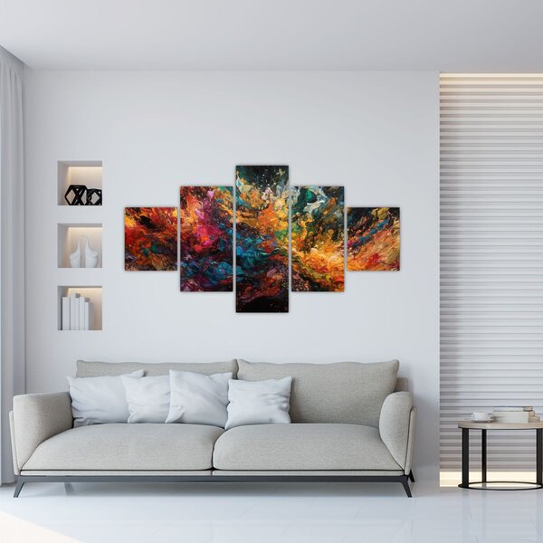 Obraz - Abstrakcja kolorów II. (125x70 cm)
