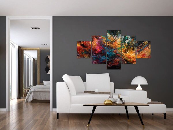Obraz - Abstrakcja kolorów II. (125x70 cm)