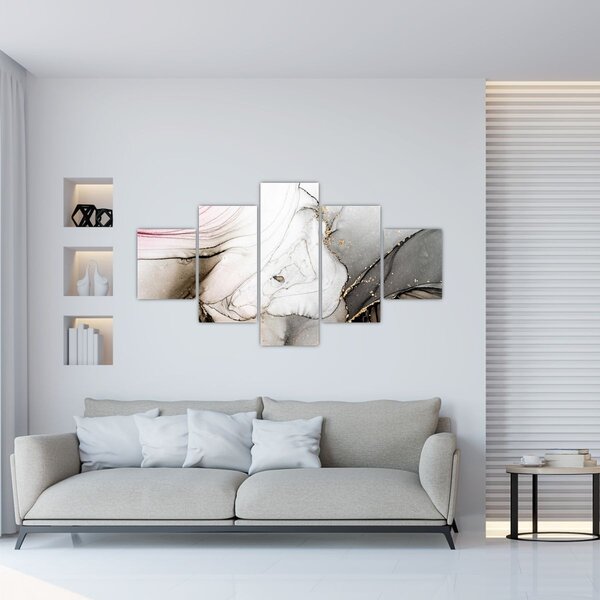 Obraz - Atrament marmurkowy (125x70 cm)