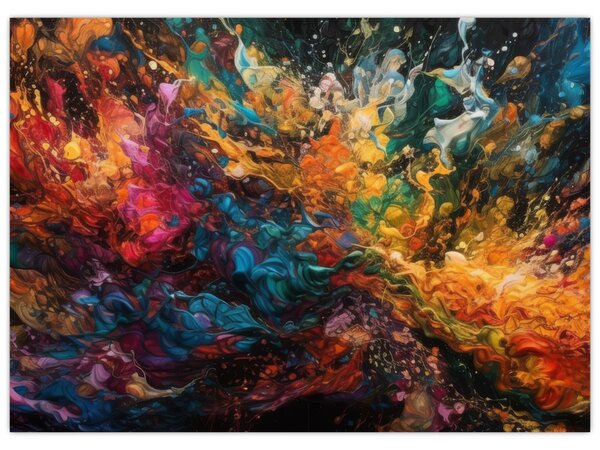 Obraz - Abstrakcja kolorów II. (70x50 cm)