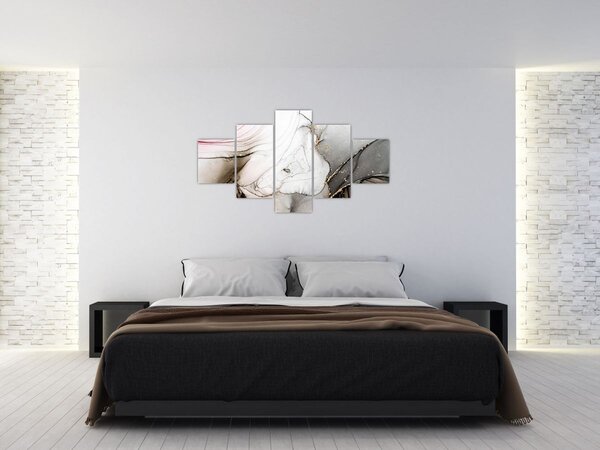 Obraz - Atrament marmurkowy (125x70 cm)