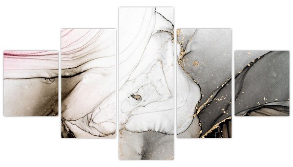 Obraz - Atrament marmurkowy (125x70 cm)