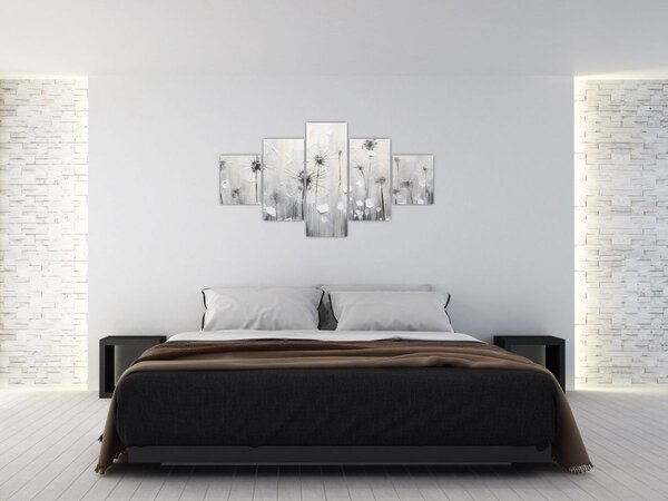 Obraz - Mlecze, malarstwo (125x70 cm)
