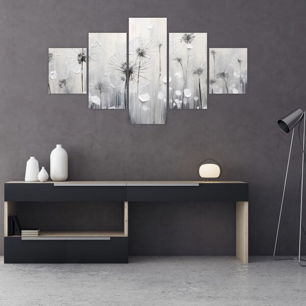 Obraz - Mlecze, malarstwo (125x70 cm)