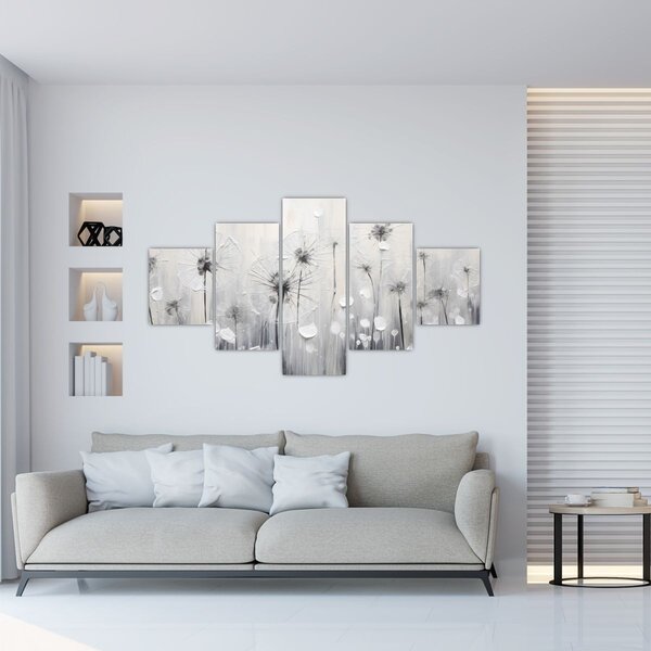 Obraz - Mlecze, malarstwo (125x70 cm)