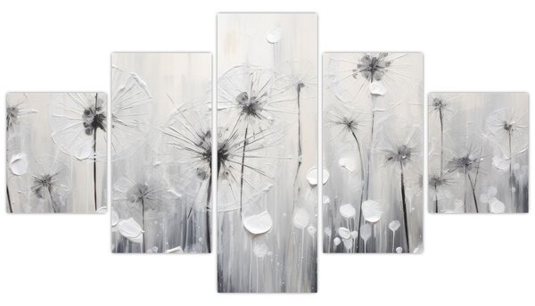 Obraz - Mlecze, malarstwo (125x70 cm)