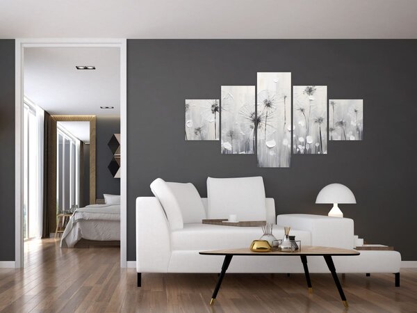 Obraz - Mlecze, malarstwo (125x70 cm)