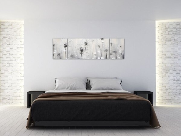 Obraz - Mlecze, malarstwo (170x50 cm)