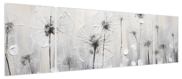 Obraz - Mlecze, malarstwo (170x50 cm)