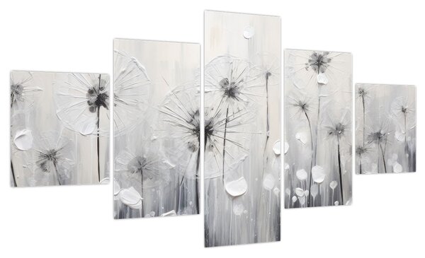 Obraz - Mlecze, malarstwo (125x70 cm)