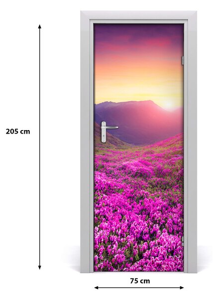 Naklejka fototapeta na drzwi Góry rododendron