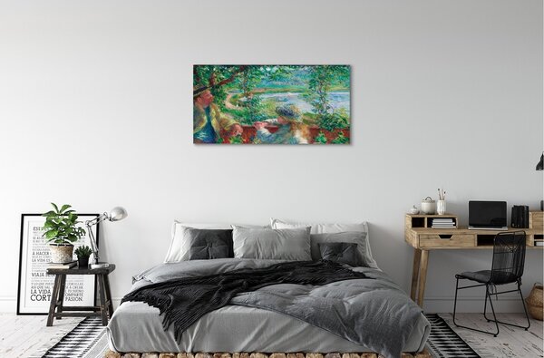 Duży obraz na płótnie Nad wodą - Pierre Auguste Renoir