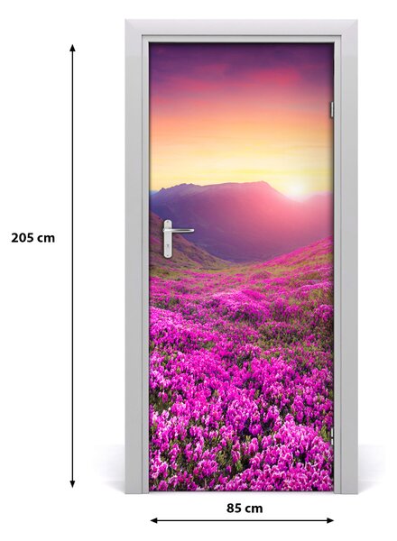 Naklejka fototapeta na drzwi Góry rododendron
