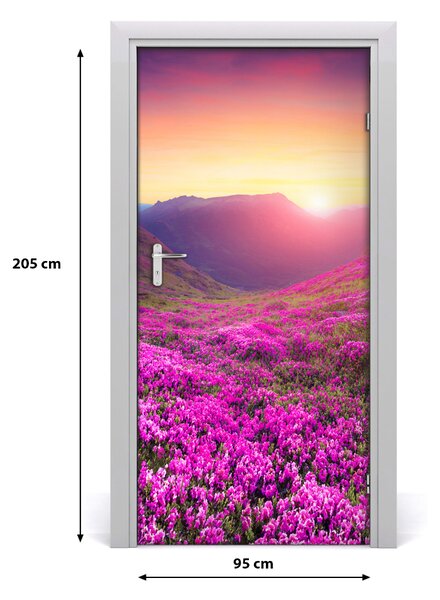 Naklejka fototapeta na drzwi Góry rododendron