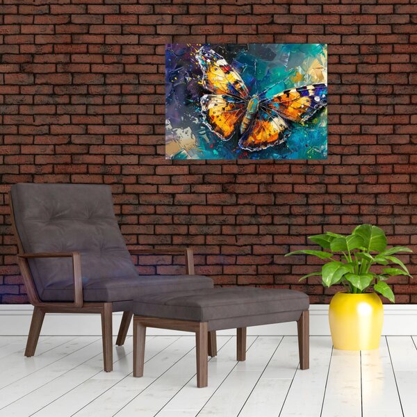 Obraz - Motyl, obraz olejny (70x50 cm)